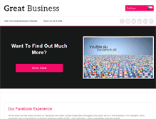 Tablet Screenshot of greatbusiness.comehere.cz