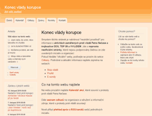 Tablet Screenshot of konecvladykorupce.comehere.cz